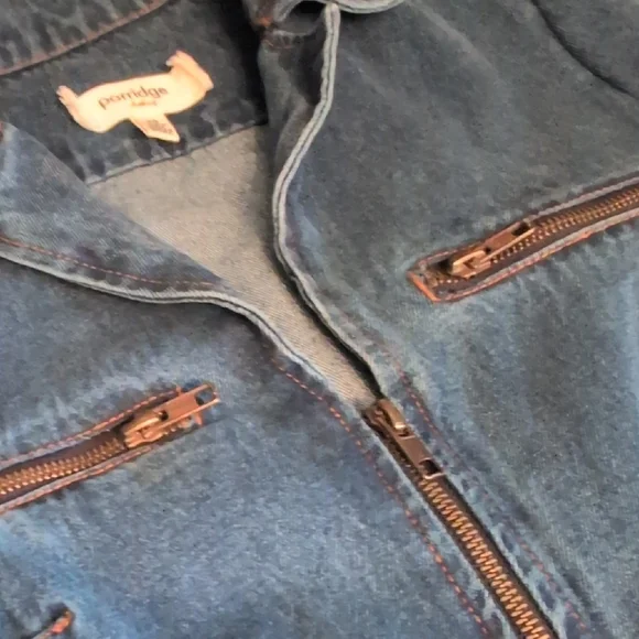 Porridge Anthropologie Blue Denim Maggie JumpSuit - Picture 2 of 10